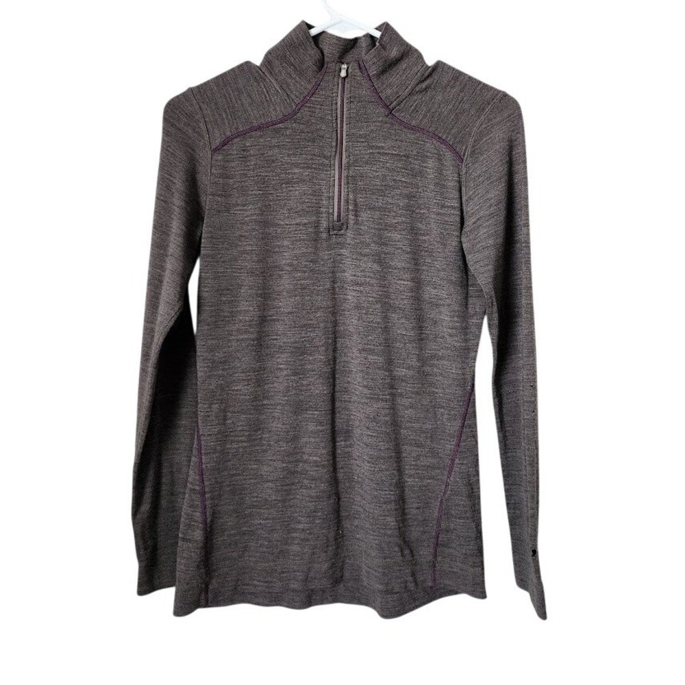 SMARTWOOL 100% Merino Wool Base Layer Quarter Zip Sweater gorpcore campcore M